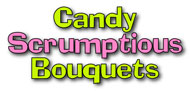Candy Scrumptious Bouquets logo : Candy and Chocolate Gift Ideas