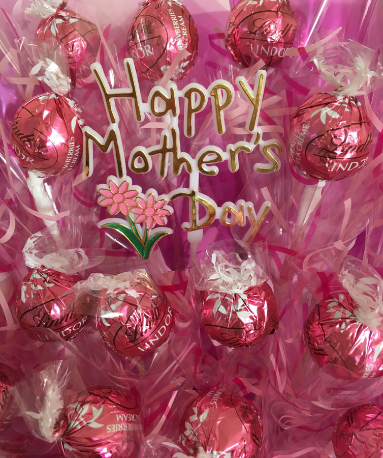 Chocolate Mother’s Day Bouquet Lindt Truffle, Lindt Strawberries and Cream Truffle