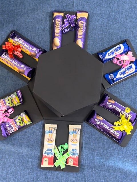 Chocolate Selection Box, Fold Out Layer 1